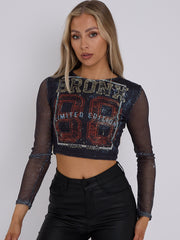 Top de la red de pescado gráfico Bronx