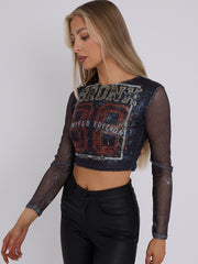 Top de la red de pescado gráfico Bronx