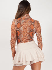 Schlangendrucknetzbodysuit