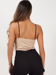 Crochet Trim Cami Bodysuit