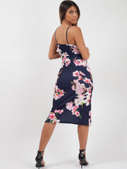 Floral Print Wrap Front Cami Dress