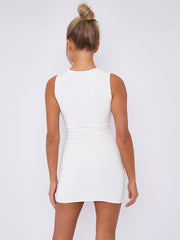 Slinky Cut Away Twist Front Bodycon Dress