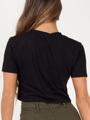 Glitter Tiger Print Crop Top