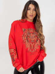 Tiger Printed Sweatshirt Jumper