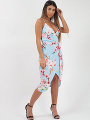 Floral Print Wrap Front Cami Dress
