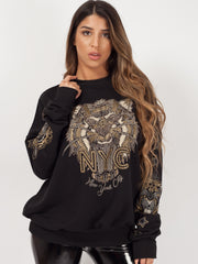 Tiger Printed Sweatshirt Jumper