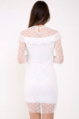 Polka Dot Mesh Rackkleid