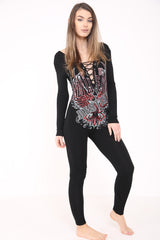 "Je leeft maar één keer" Lace Front Jumpsuit