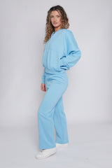 Oversized Bomber Style Fleece Zipper Co-ord