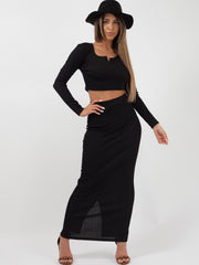 Bandage Crop Top & Skirt Co-ord