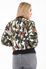 Lichtgewicht camouflage soft shell bomberjack