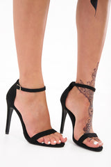 Suedette Strap High Heel Sandal