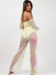 Multi Fishnet Tit Top Top & Trouser Coord