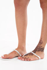 Diamante verfraaide jelly slippers