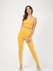 Ribbed Crop Top & Trouser Co-ord