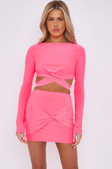 Envolver alrededor de la tapa de cultivo y la falda retorcida coorden