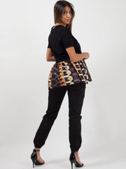 Tribal Print Frill Hem Top