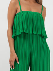 Pleated Frill Cami Jumpsuit
