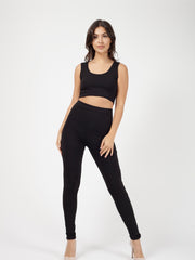 Ribbed Crop Top & Trouser Co-ord