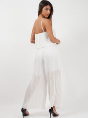 Pleated Frill Cami Jumpsuit