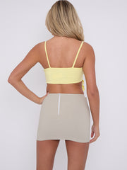 Frill Detail Slinky Bralet Crop Top