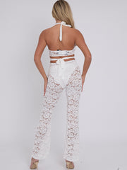 Lace Cut Out Jumpsuit