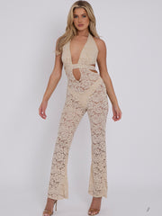 Lace Cut Out Jumpsuit