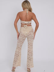 Lace Cut Out Jumpsuit