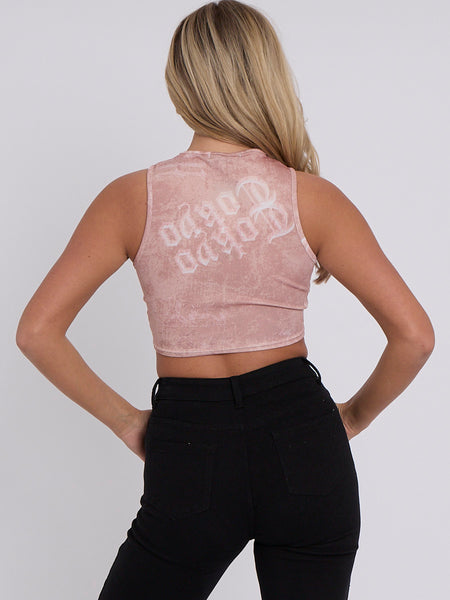 Wholesale Tokyo Print Ribbed Tank Crop Top – Stylewise Direct