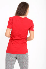 Good Vibes Slogan Printed T Shirt