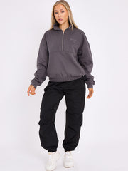 Manhattan Embroidered Front & Back Oversized Sweatshirt Jumper