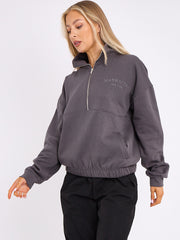 Manhattan Embroidered Front & Back Oversized Sweatshirt Jumper