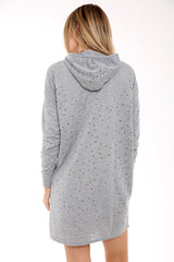 Condemo de cuello de gargantilla de gran tamaño angustiado