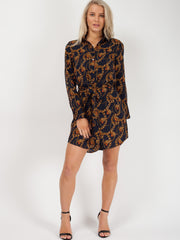 Kettendruckhemdkleid