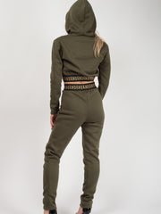 Patterned Trim Fleece Co-ord