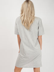 Mon Amour Vestido de camiseta con láser cortada