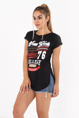 New York 76 Printed Oversized T-Shirt