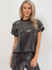 Kady Lurex Sequin Trouser