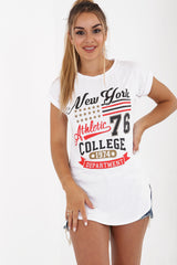 New York 76 Printed Oversized T-Shirt