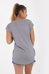 New York 76 Printed Oversized T-Shirt