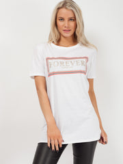 Forever Slogan Printed T-Shirt