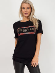 Forever Slogan Printed T-Shirt