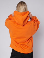 Ribbon Drawstring Ruched Sleeves Fleeced Hoodie