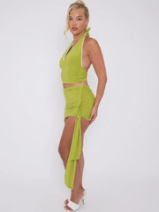 Trimdetail HALTER TOP & SASH ROUK CODE-ORT