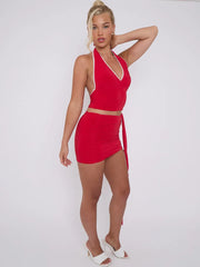 Trimdetail HALTER TOP & SASH ROUK CODE-ORT