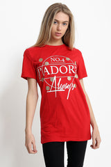 J'Adore altijd geprint t -shirt