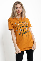 J'Adore altijd geprint t -shirt