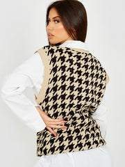 Jersey con cuello en V dog-cuello