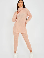 New Roll Neck Knitted Top & Trouser Co-ord