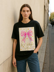 JE't Atore grafisch gedrukt t-shirt